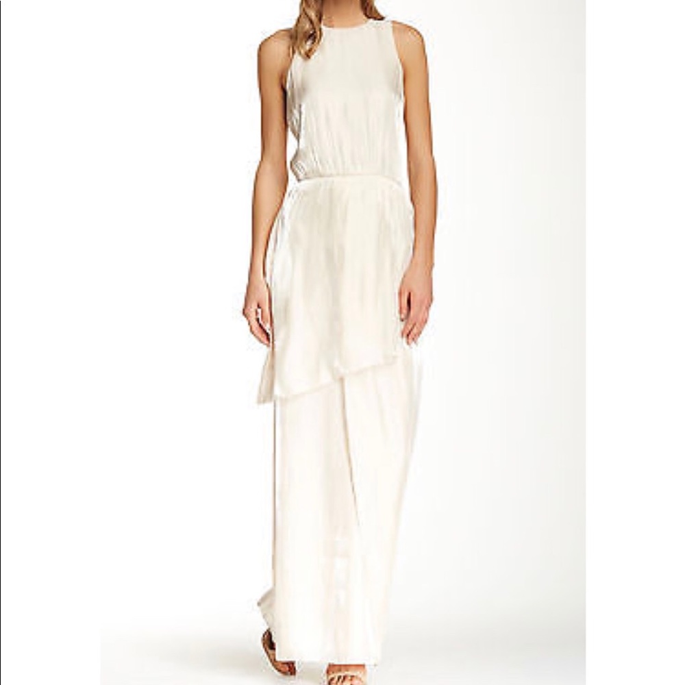 TIBI IVORY WRAP DRESS